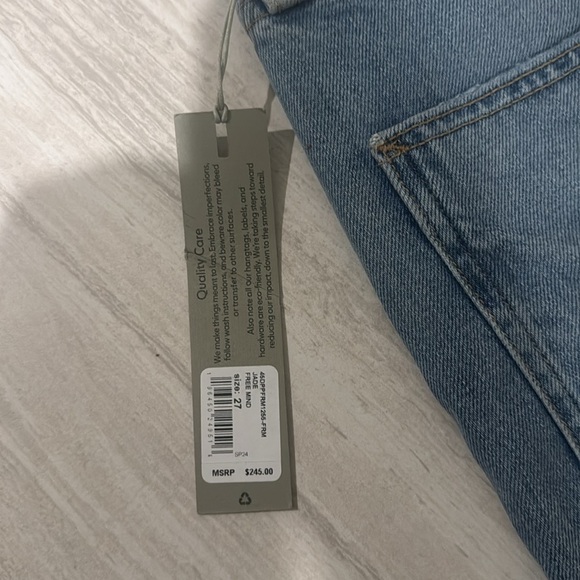 Hudson Jade High Rise Straight Loose Fit Distressed Jeans Asteroid Size 27 - Picture 9 of 12